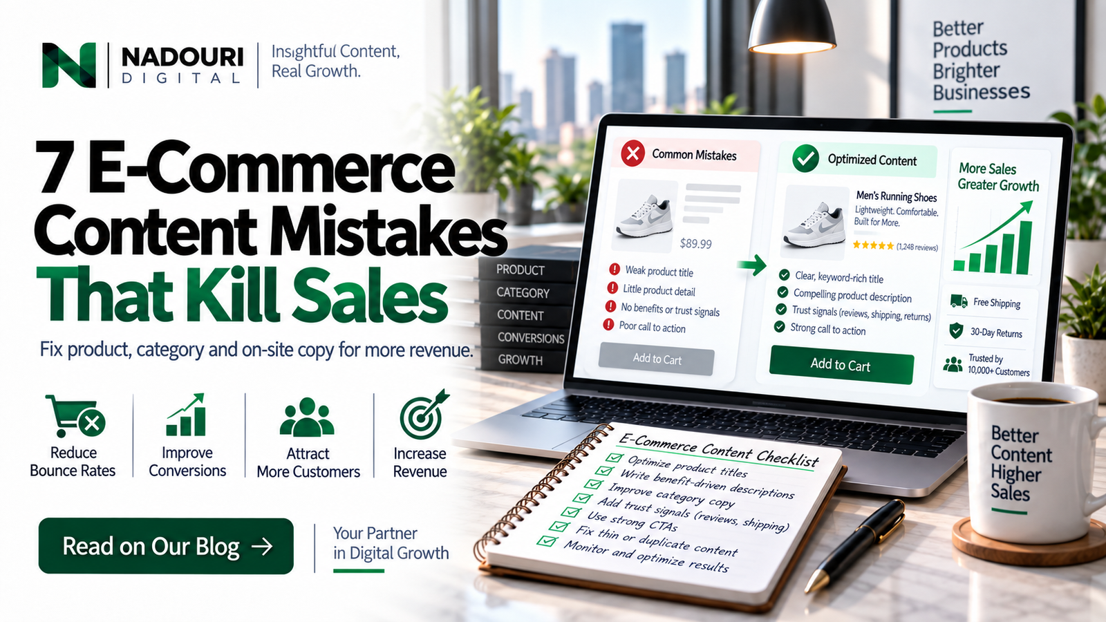 E-commerce content mistakes that reduce conversions - Nadouri Digital