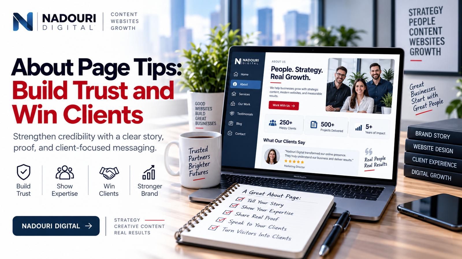 Guide to writing an About page that builds trust and credibility with website visitors