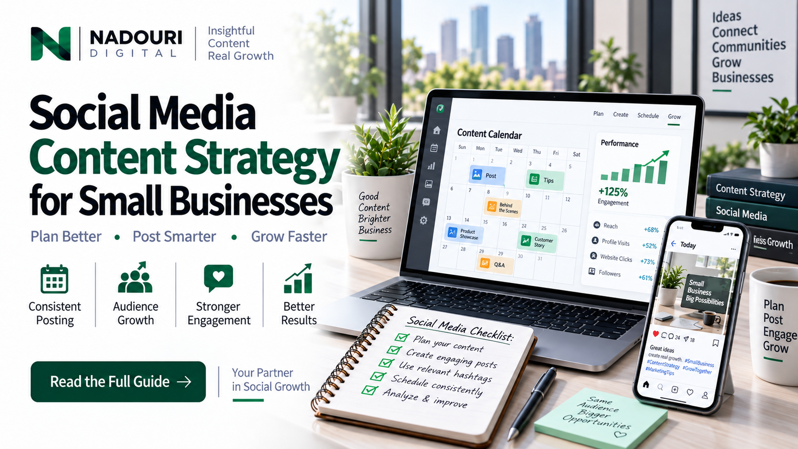 Social Media Content Strategy for Small Businesses - Nadouri Digital