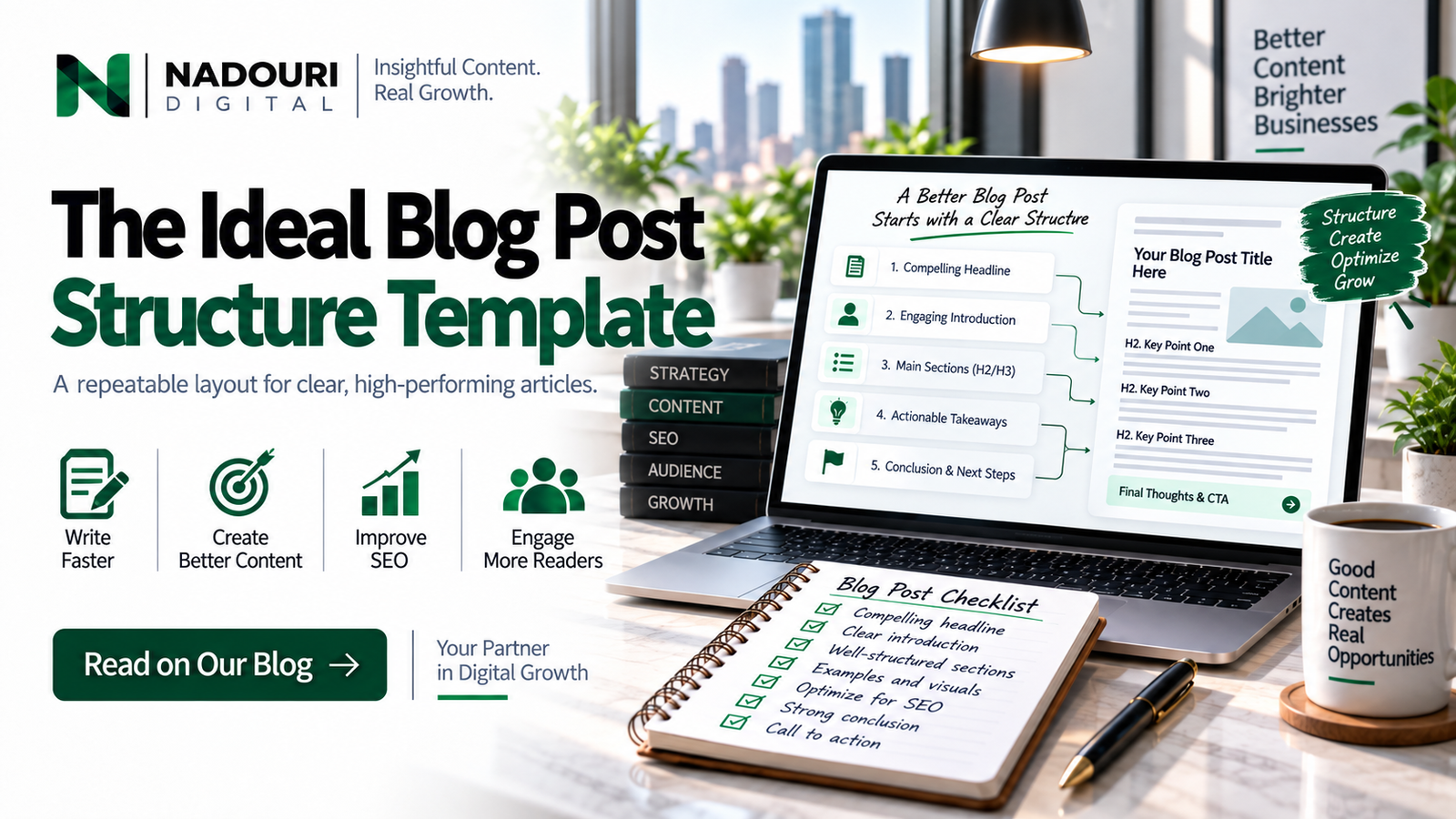 Perfect blog post structure template - Nadouri Digital