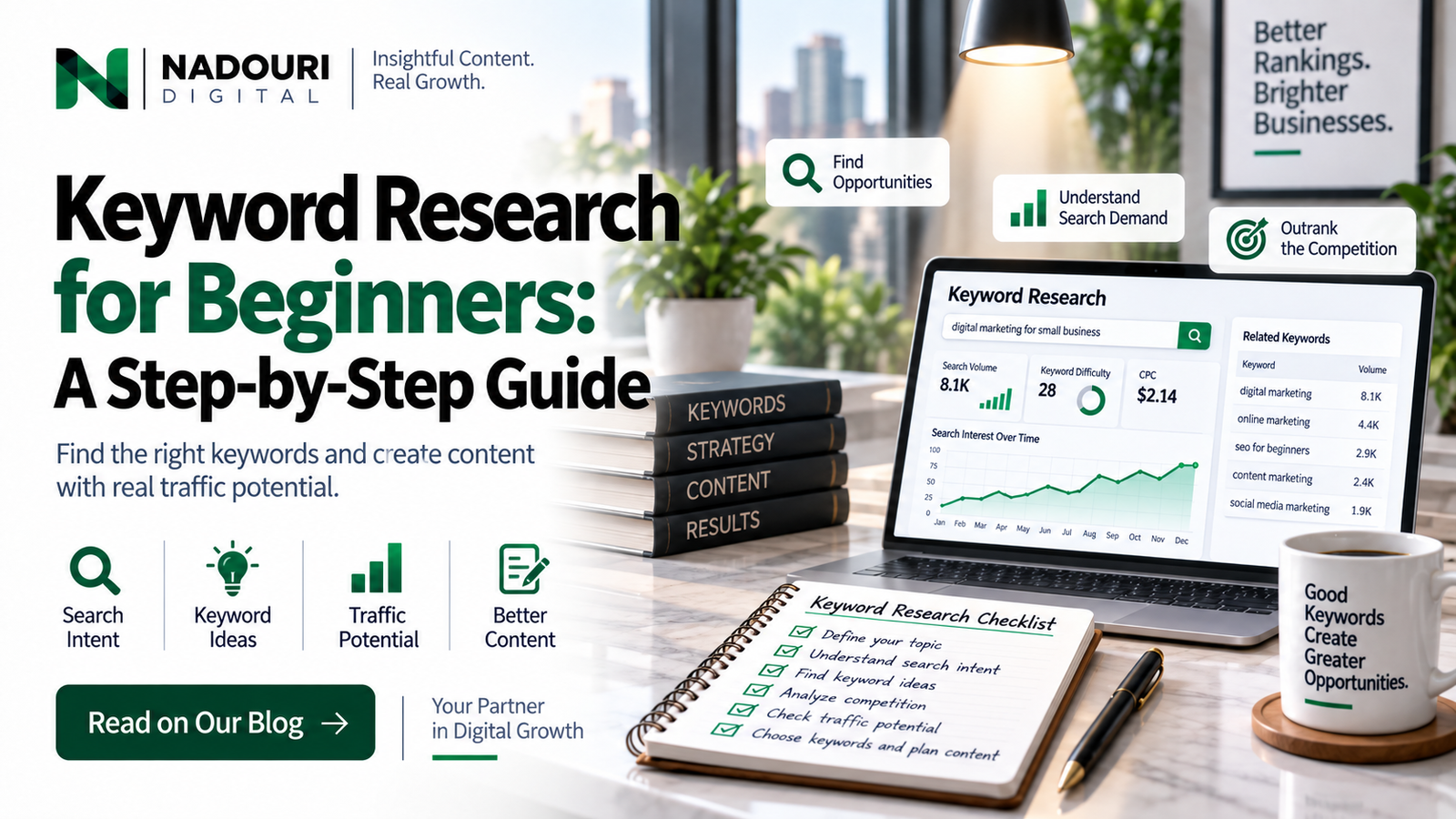 Keyword research for beginners step-by-step guide - Nadouri Digital