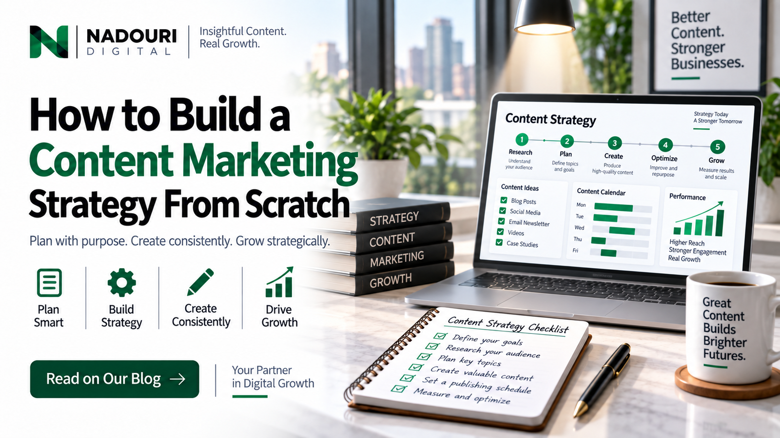 Content marketing strategy from scratch guide - Nadouri Digital